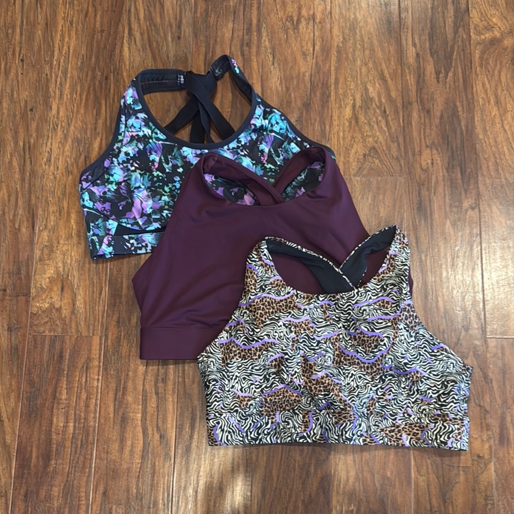 3 Fabletics Sports Bras - XL/1X